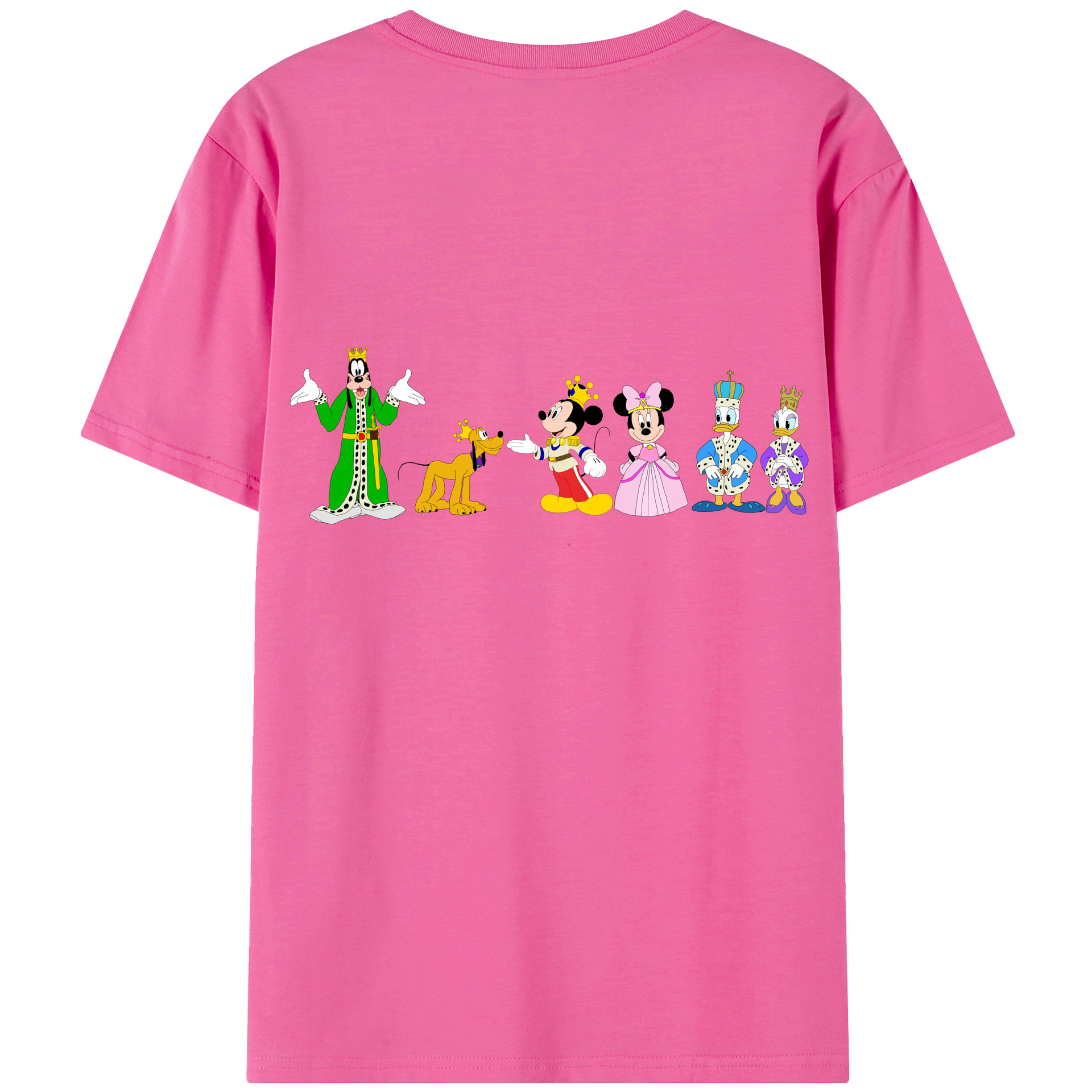 （画像用） ミッキーマウス Mickey Mouse レディース半袖Tシャツ(バックプリント)